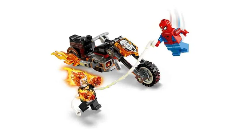 LEGO® ǀ Marvel Spider-Man mot Ghost Rider på motorsykkel 76335