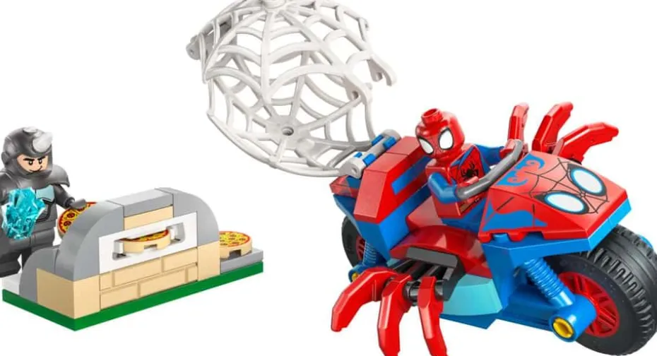 LEGO® ǀ Marvel Spidey og hans fantastiske venner Spidey på motorsykkel mot Rhino 11206