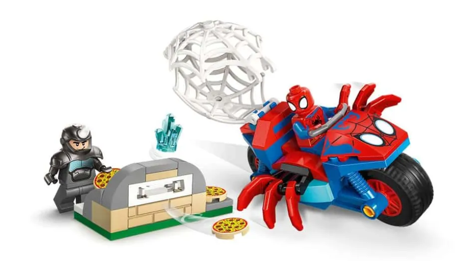 LEGO® ǀ Marvel Spidey og hans fantastiske venner Spidey på motorsykkel mot Rhino 11206