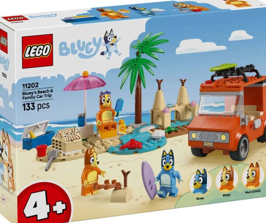 LEGO® Bluey: Bluey og familiens biltur til stranden 11202