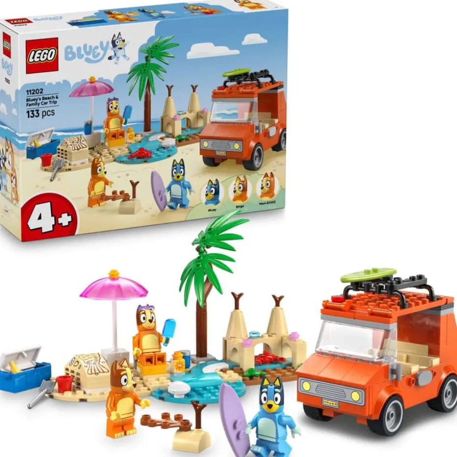 LEGO® Bluey: Bluey og familiens biltur til stranden 11202