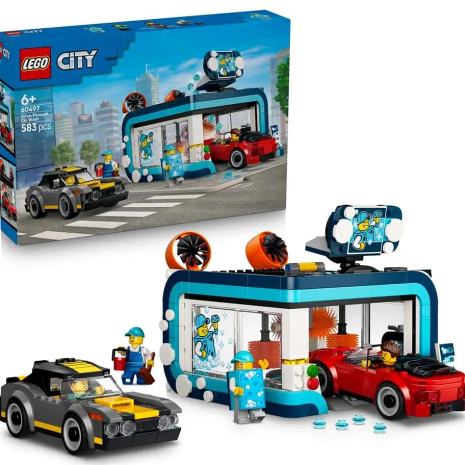 LEGO® City Bilvask med biler 60497