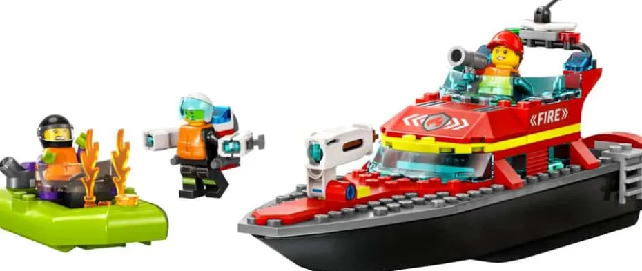 LEGO® City Brannvesenets redningsbåt 60373