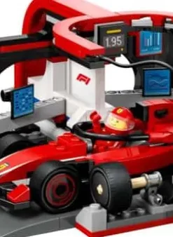 LEGO® City F1®-depotstopp og -team med Ferrari-bil 60443