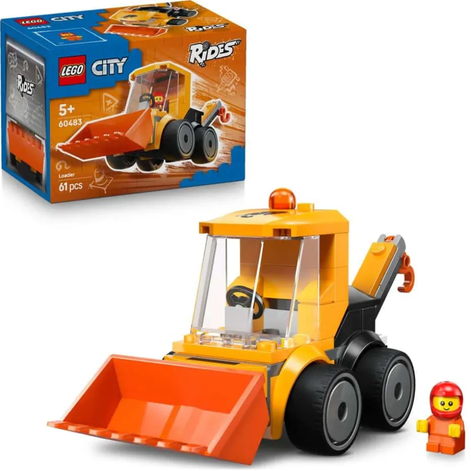 LEGO® City Kjøretøy – hjullaster med kran 60483