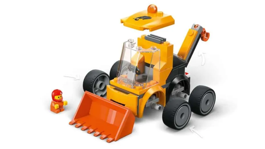 LEGO® City Kjøretøy – hjullaster med kran 60483