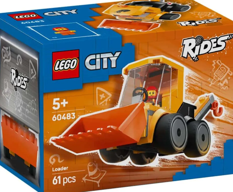 LEGO® City Kjøretøy – hjullaster med kran 60483