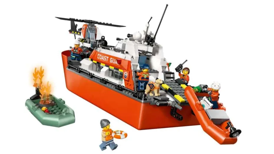 LEGO® City Kystvaktens helikopter og redningsbåt 60504
