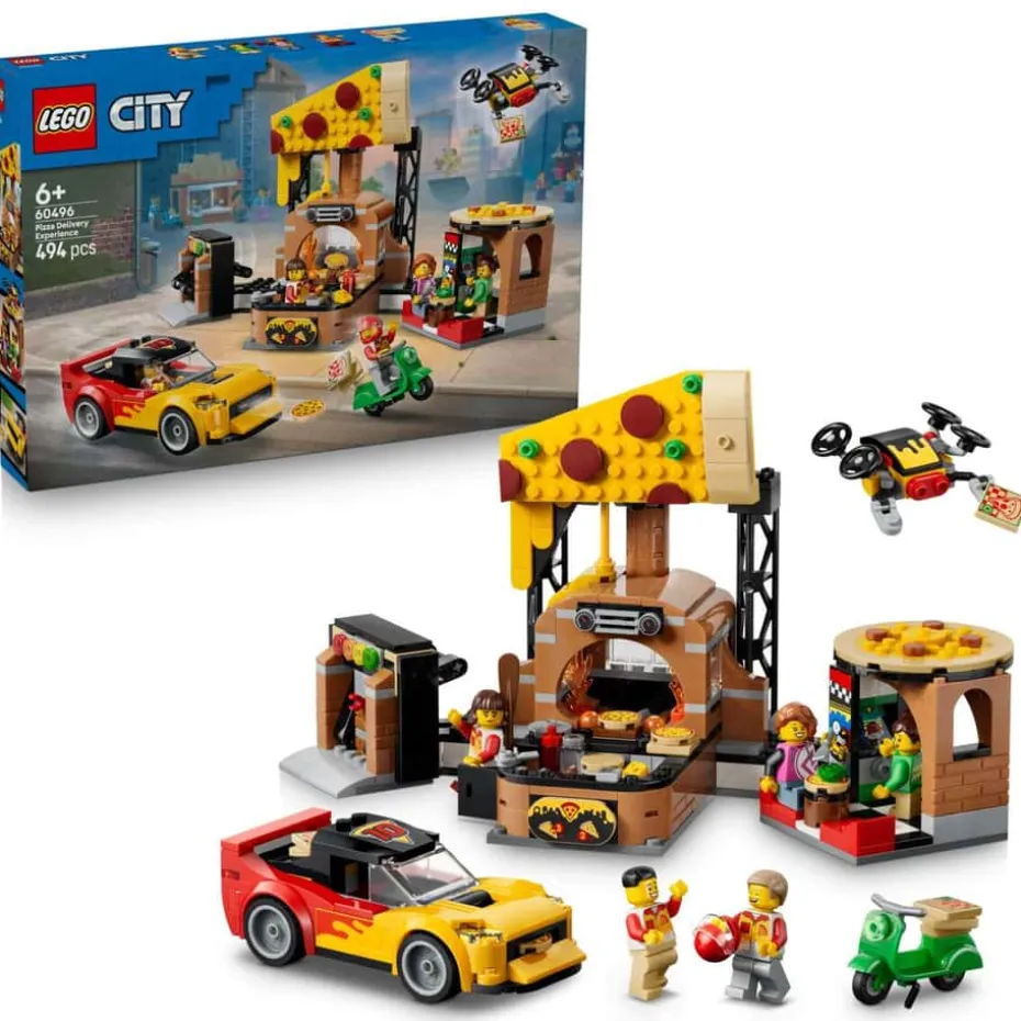 LEGO® City Pizzalevering med kjøretøy 60496