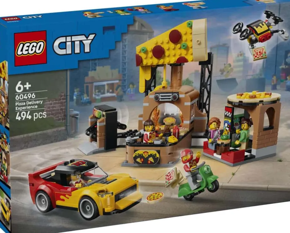 LEGO® City Pizzalevering med kjøretøy 60496