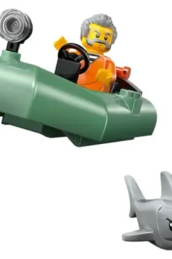 LEGO® City Skurkejakt med politibåt leke og flytende hurtigbåt og jolle 60456