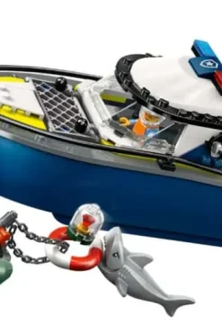 LEGO® City Skurkejakt med politibåt leke og flytende hurtigbåt og jolle 60456