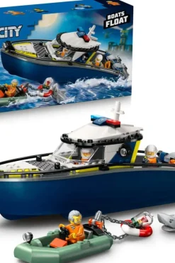 LEGO® City Skurkejakt med politibåt leke og flytende hurtigbåt og jolle 60456