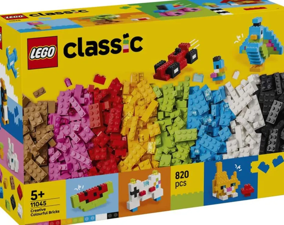 LEGO® Classic Kreativitetssett med fargerike klosser 11045