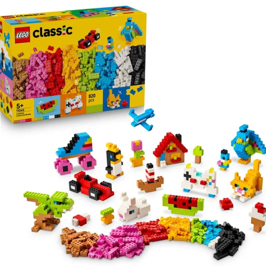 LEGO® Classic Kreativitetssett med fargerike klosser 11045