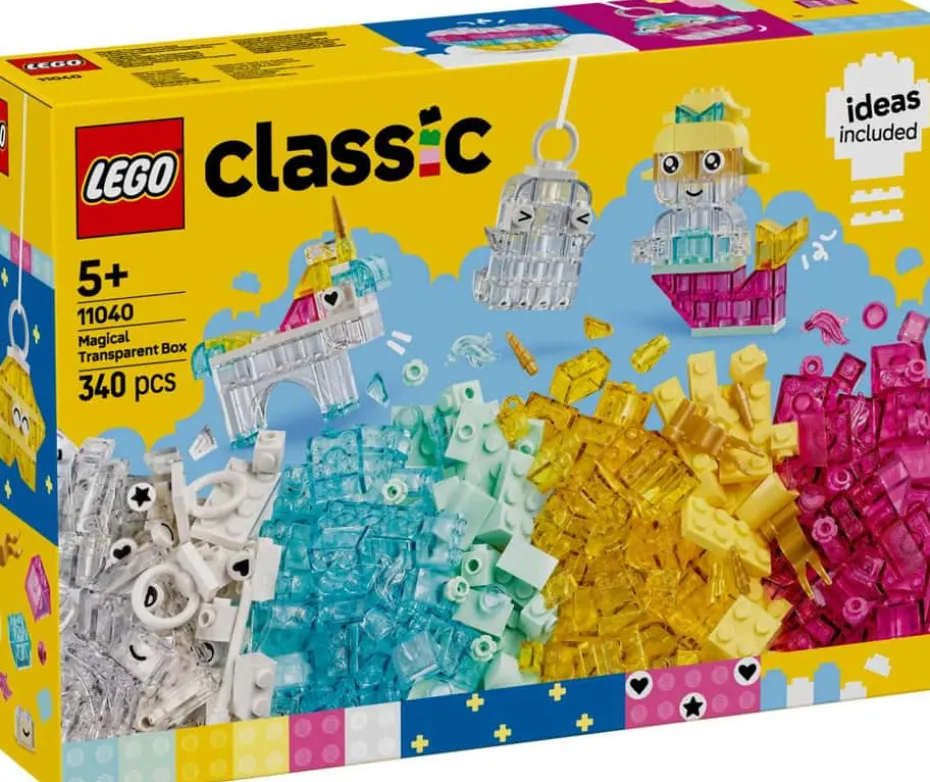 LEGO® Classic Magisk boks med gjennomsiktige klosser 11040