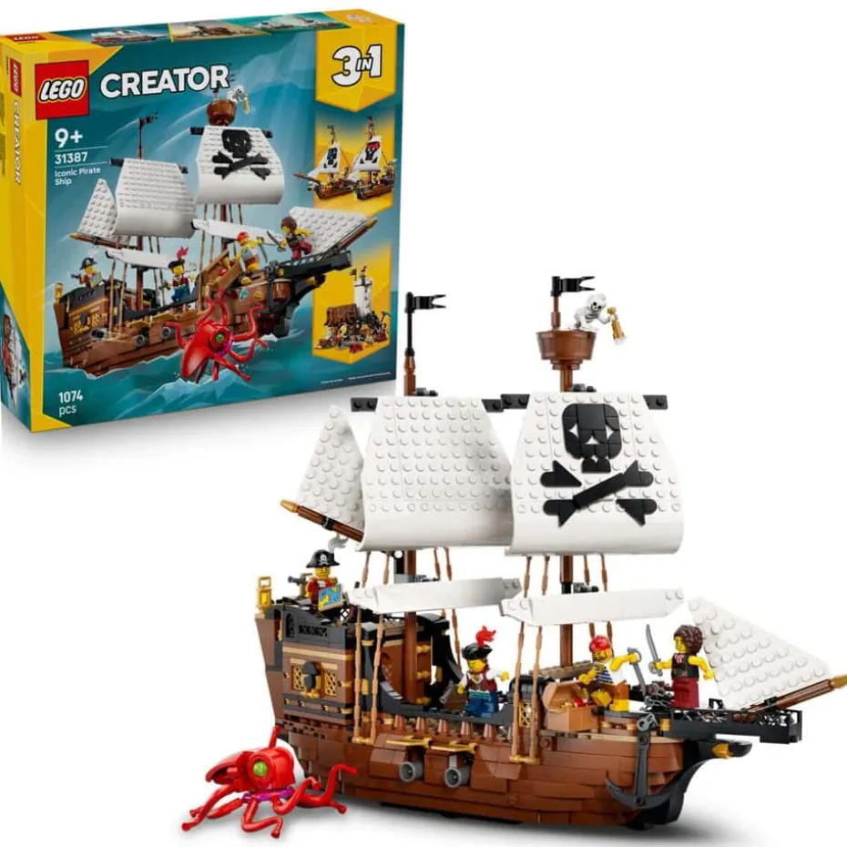 LEGO® Creator 3-i-1 Ikonisk sjørøverskute 31387