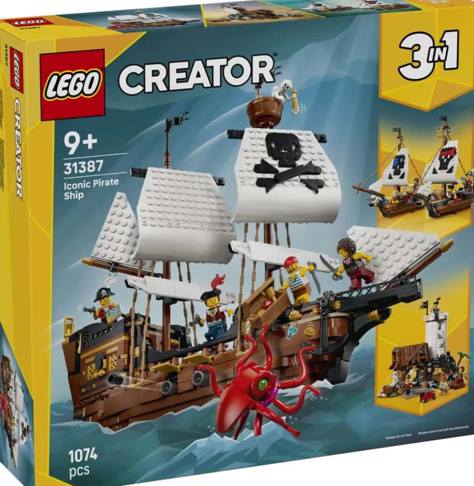 LEGO® Creator 3-i-1 Ikonisk sjørøverskute 31387