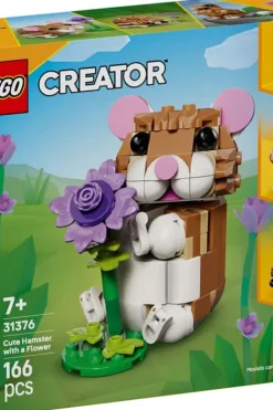 LEGO® Creator 3-i-1 Søt hamster med en blomst 31376