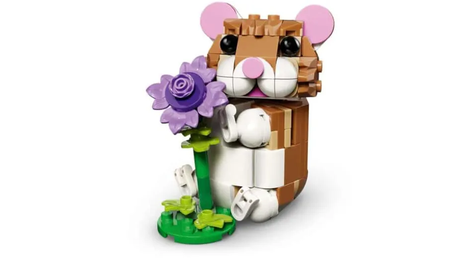 LEGO® Creator 3-i-1 Søt hamster med en blomst 31376