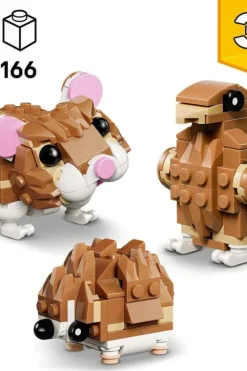 LEGO® Creator 3-i-1 Søt hamster med en blomst 31376