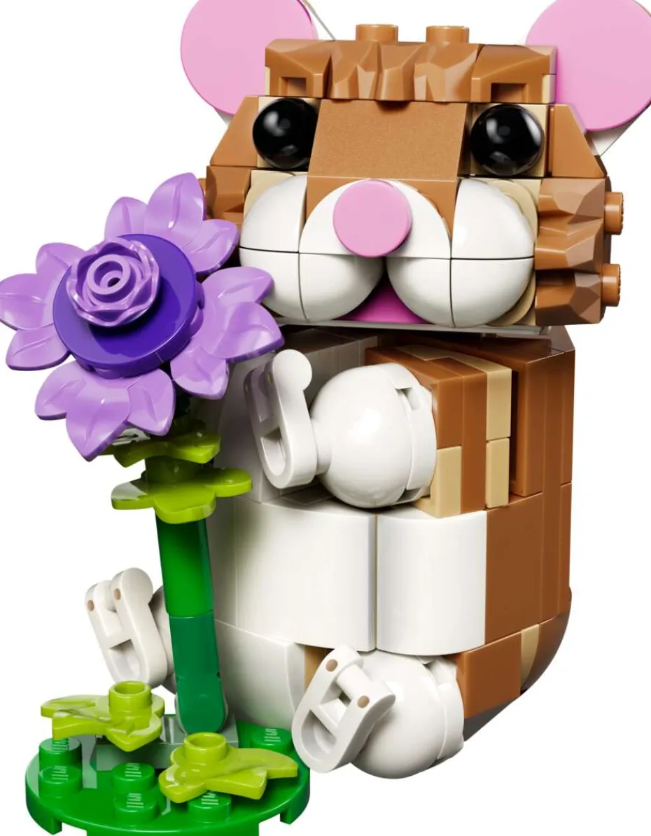 LEGO® Creator 3-i-1 Søt hamster med en blomst 31376