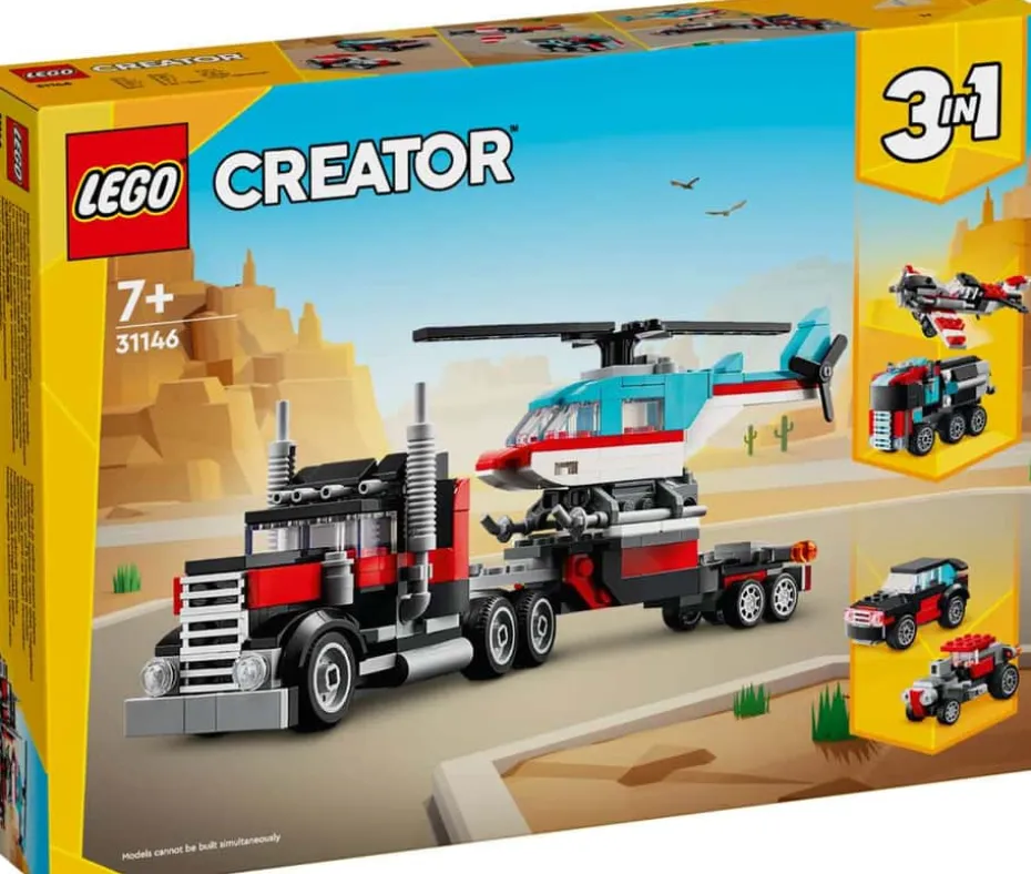 LEGO® Creator Trailer med helikopter 31146