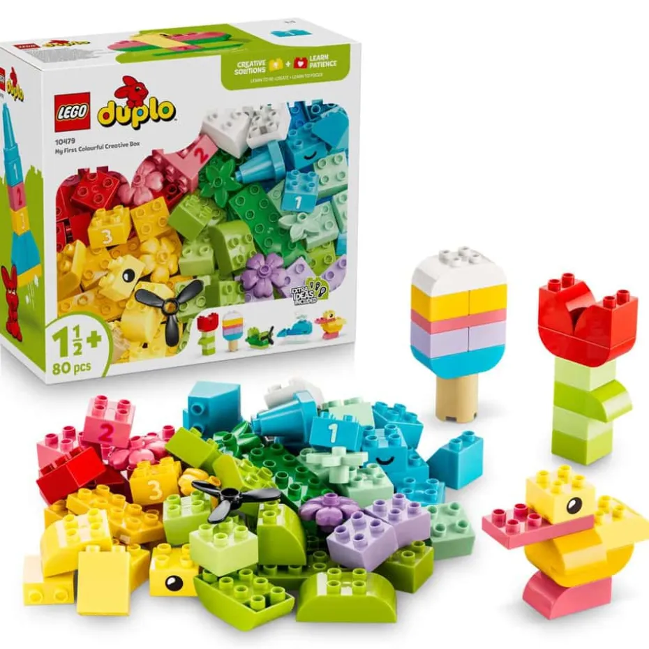 LEGO® DUPLO® Classic Kreativitetsboks med fargerike klosser 10479