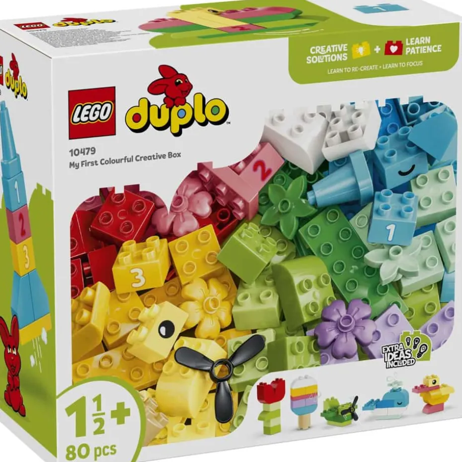 LEGO® DUPLO® Classic Kreativitetsboks med fargerike klosser 10479