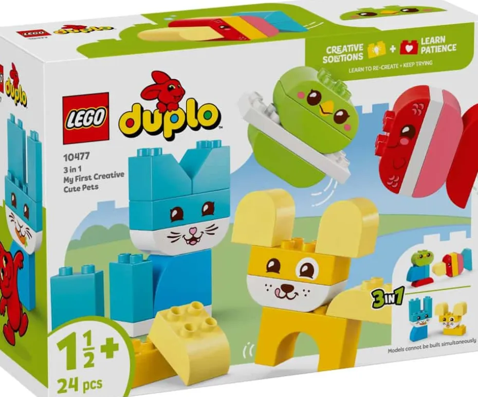 LEGO® DUPLO® Mine første 3-i-1 Kreative, søte kjæledyr 10477