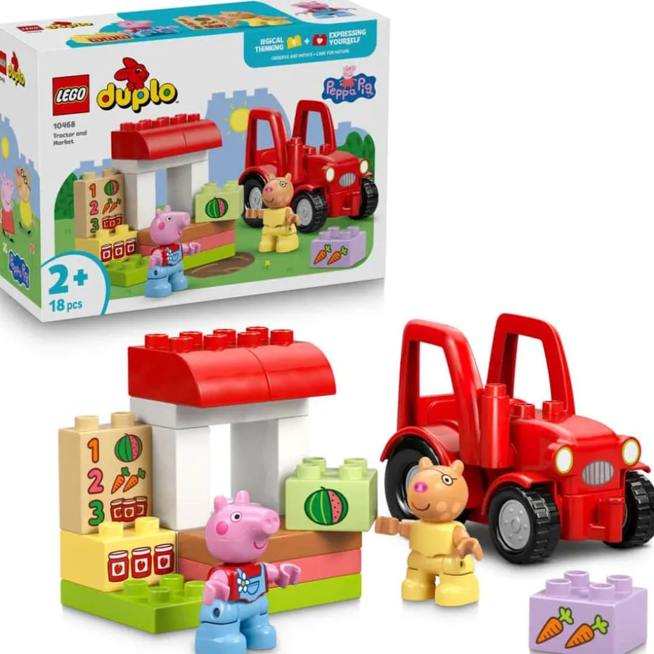 LEGO® DUPLO® Peppa Gris Traktor og marked 10468