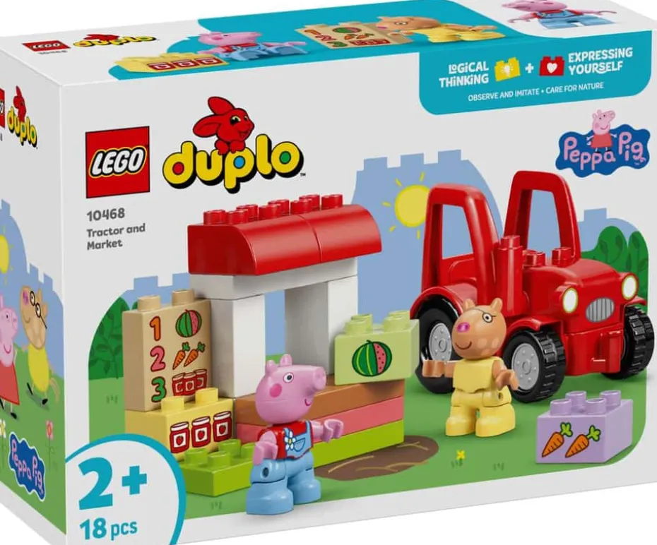 LEGO® DUPLO® Peppa Gris Traktor og marked 10468