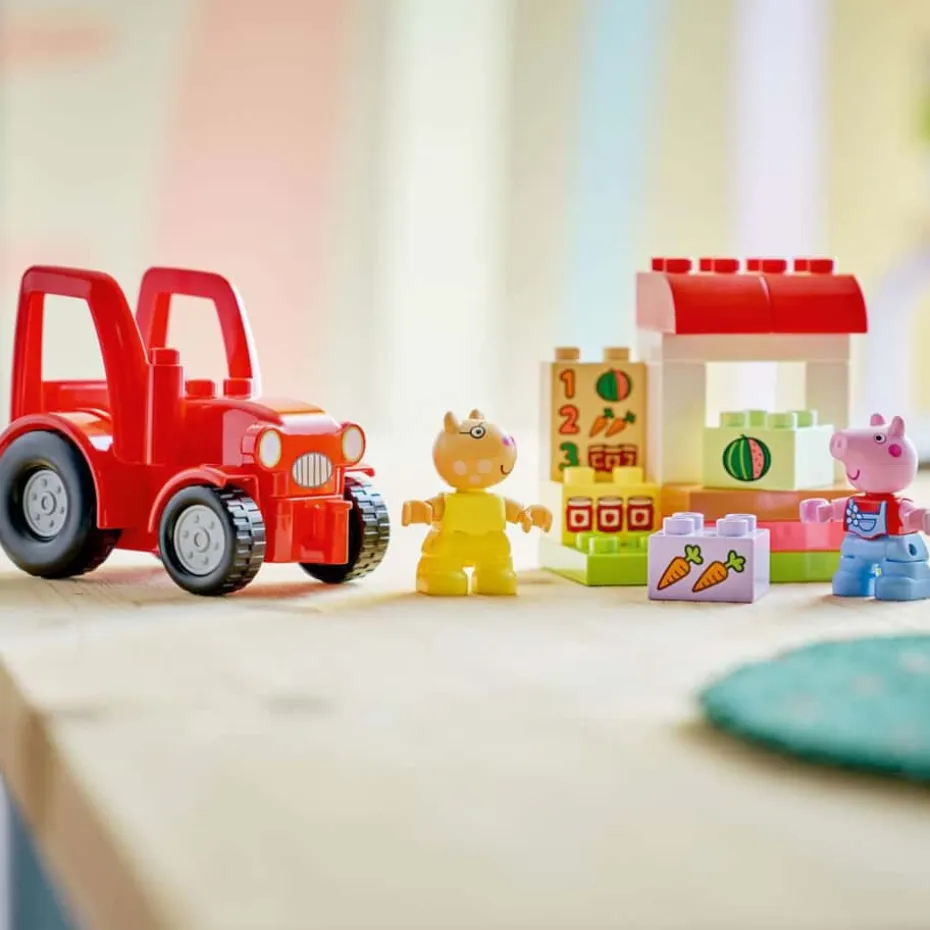LEGO® DUPLO® Peppa Gris Traktor og marked 10468