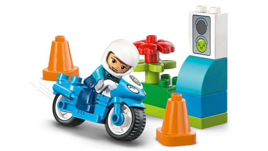 LEGO® DUPLO® Town Blå politimotorsykkel 10471