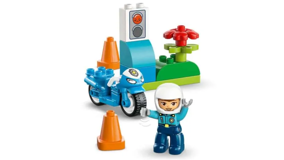 LEGO® DUPLO® Town Blå politimotorsykkel 10471