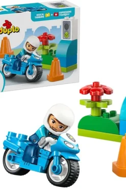 LEGO® DUPLO® Town Blå politimotorsykkel 10471