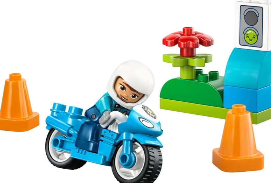 LEGO® DUPLO® Town Blå politimotorsykkel 10471