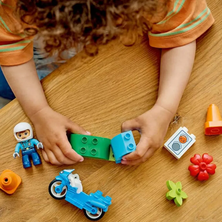 LEGO® DUPLO® Town Blå politimotorsykkel 10471