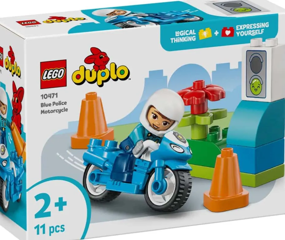 LEGO® DUPLO® Town Blå politimotorsykkel 10471