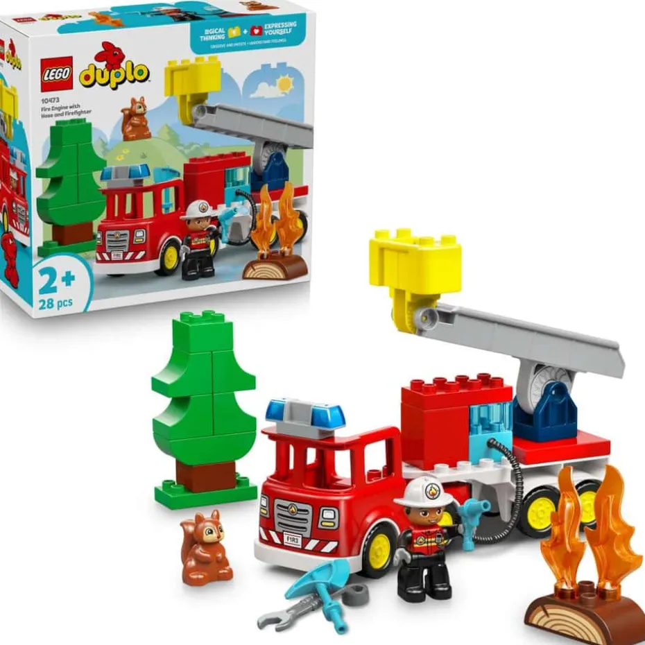 LEGO® DUPLO® Town Brannbil med slange og brannmann 10473