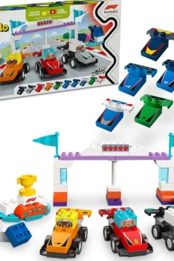 LEGO® DUPLO® Town F1® Team med racerbiler og sjåfører 10445