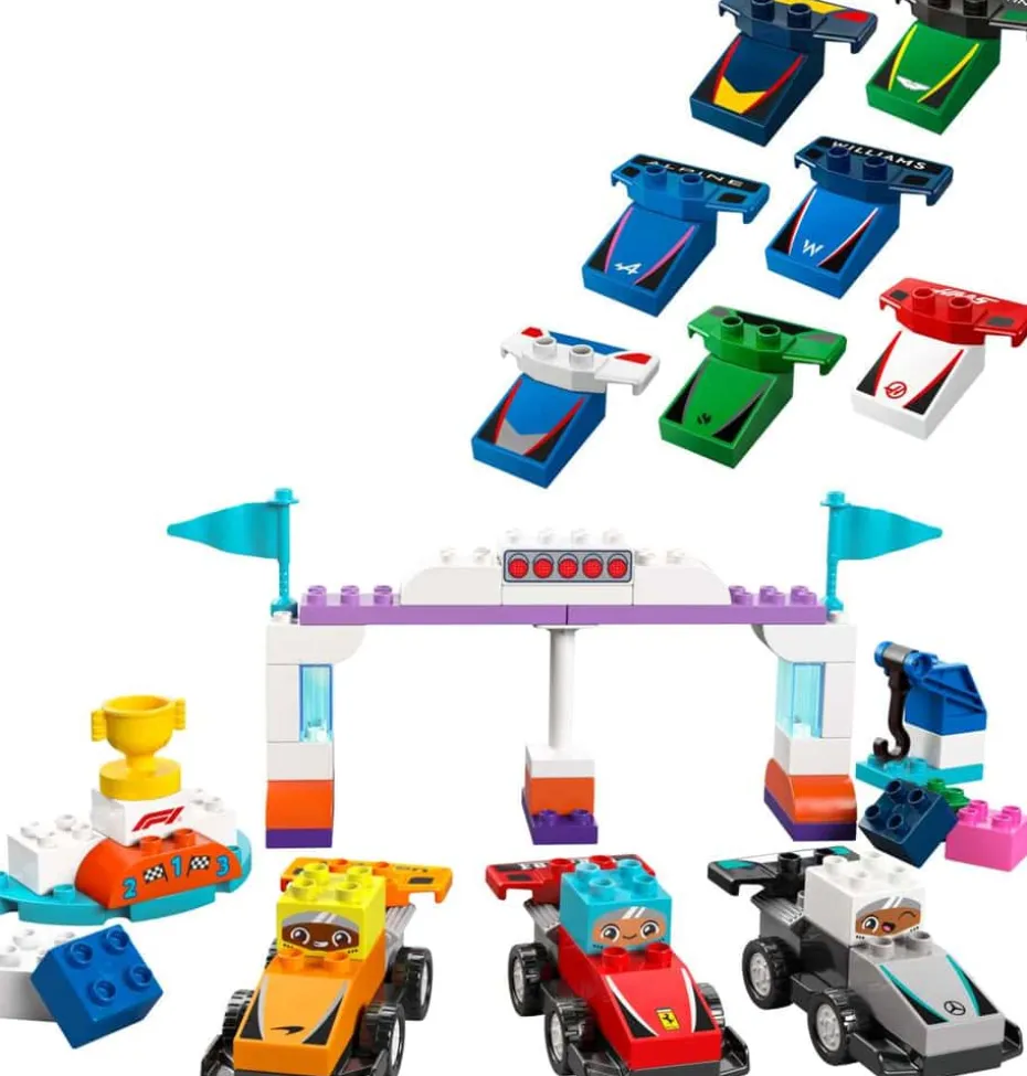 LEGO® DUPLO® Town F1® Team med racerbiler og sjåfører 10445
