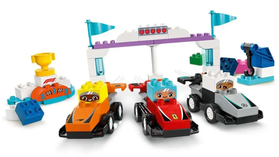 LEGO® DUPLO® Town F1® Team med racerbiler og sjåfører 10445