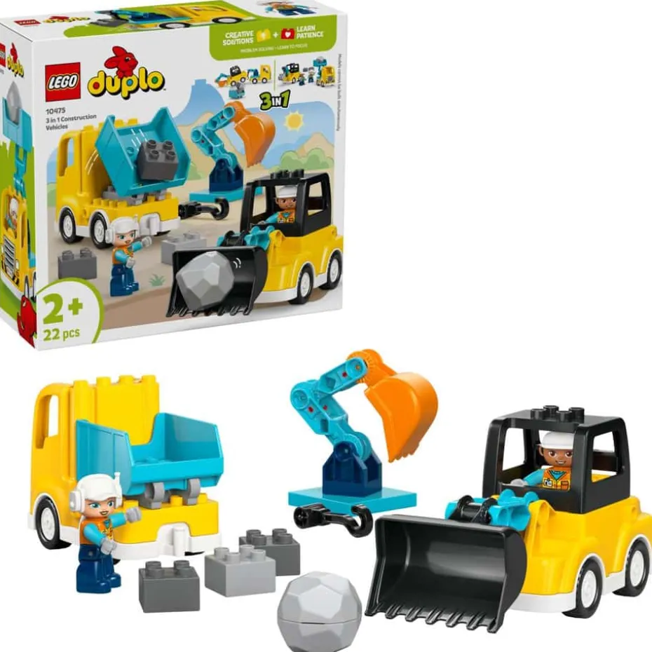 LEGO® DUPLO® Town 3-i-1 Anleggskjøretøy 10475