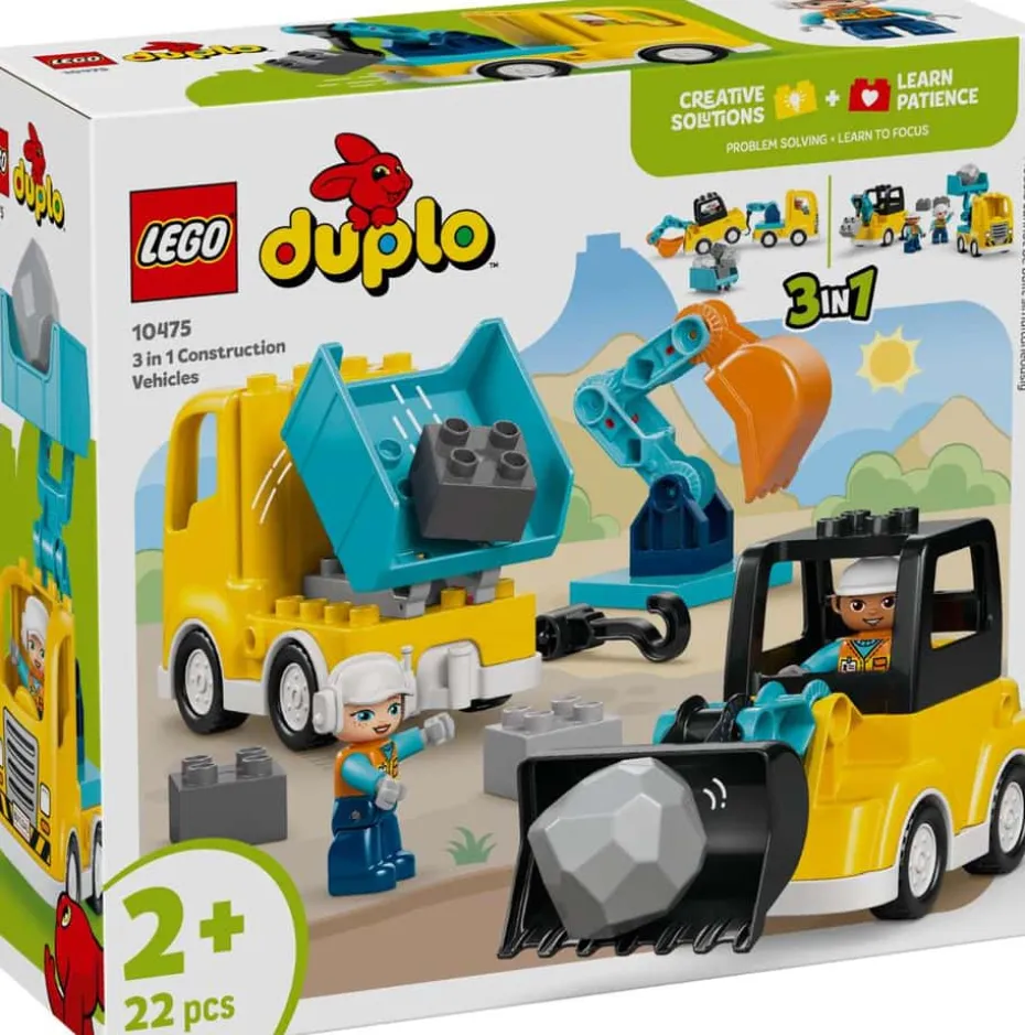 LEGO® DUPLO® Town 3-i-1 Anleggskjøretøy 10475