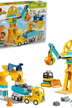 LEGO® DUPLO® Town 3-i-1 Byggeplass med anleggsmaskiner 10476