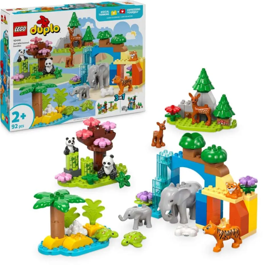 LEGO® DUPLO® Town 3-i-1 Villdyrfamilier 10446