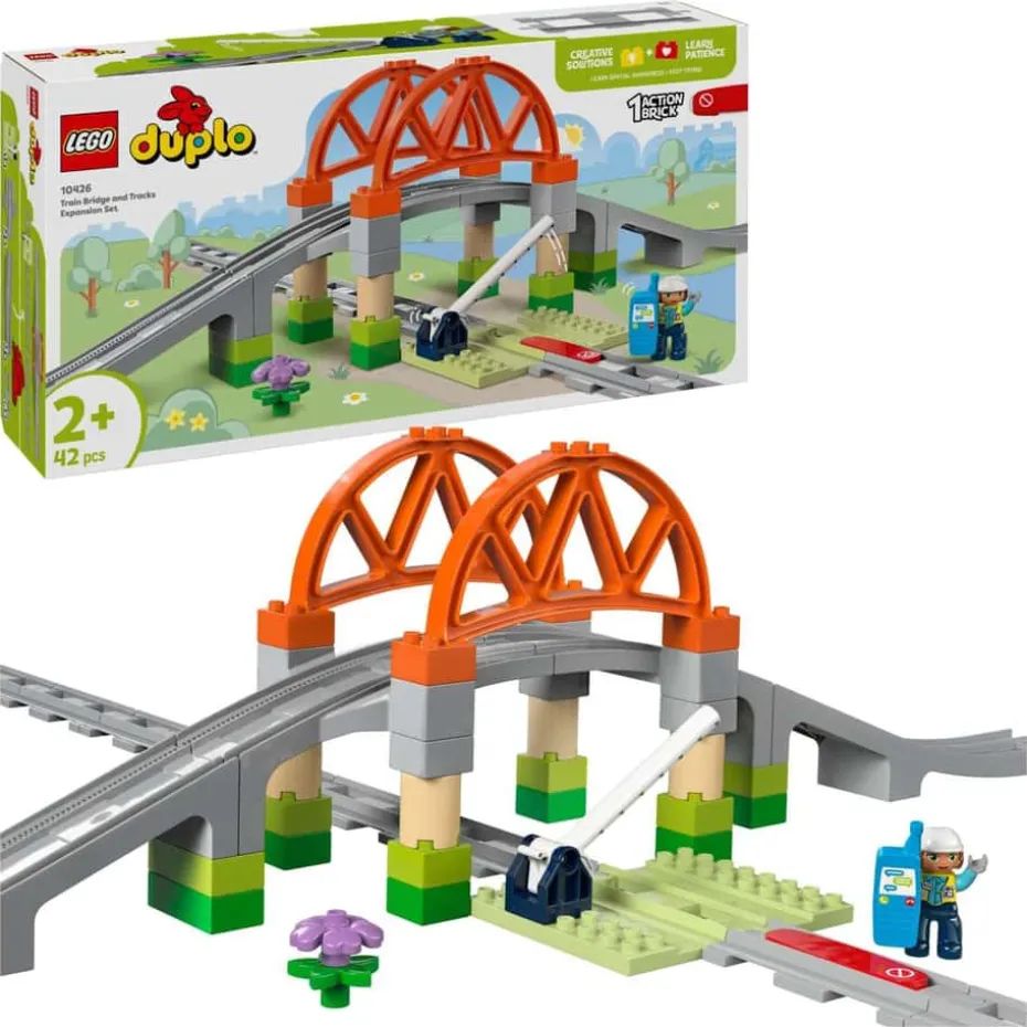 LEGO® DUPLO® Town Utvidelsessett med togbro og skinner 10426