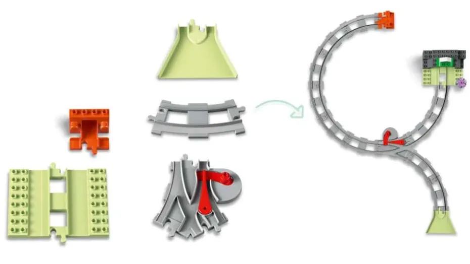LEGO® DUPLO® Town Utvidelsessett med togtunnel og skinner 10425
