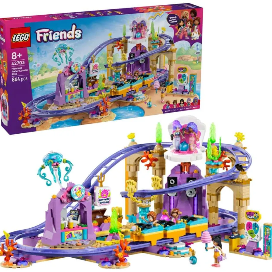 LEGO® Friends Berg-og-dal-bane med havfruetema 42703